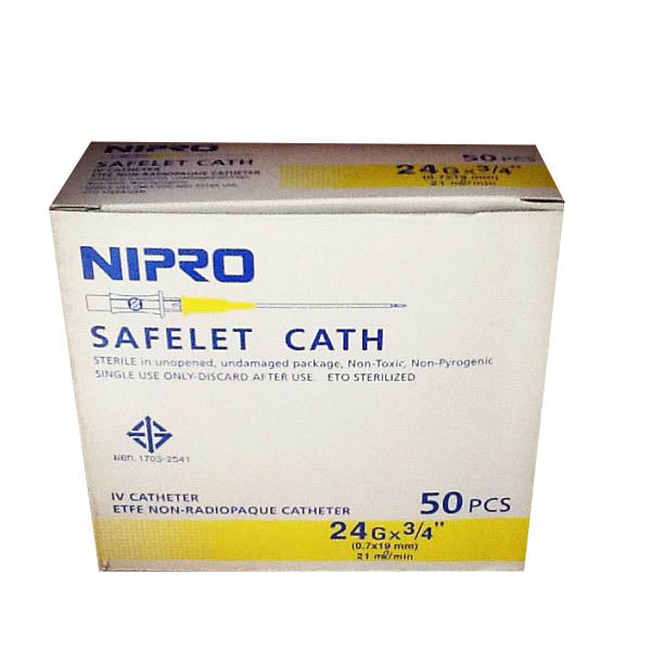 Nipro IV CATHETER 24GX1 (50PCS)