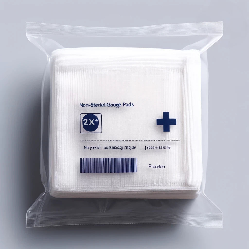 Gauze Pad 2x2 นิ้ว คุณภาพดี 1 กล่องมี 10 ห่อ