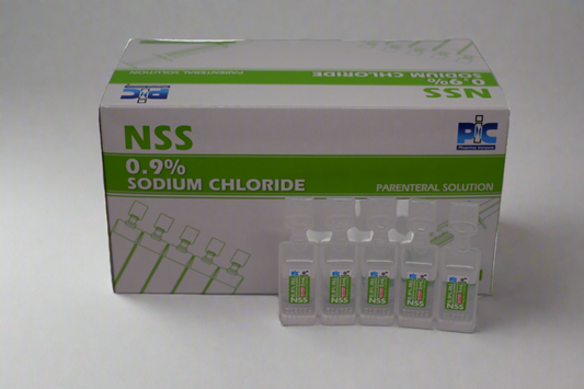 Normal Saline ปริมาณ 5 ml หลอดเล็ก (100หลอด ต่อกล่อง)