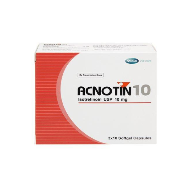 Acnotin 10 mg PO (30 tab)  1 กล่อง