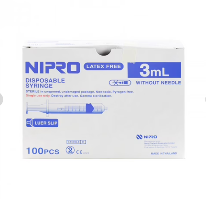 Syringe nipro 3 ml [100 pcs/box]