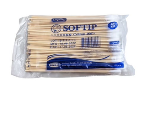 Cotton bud stick S/M/L (100 pcs)