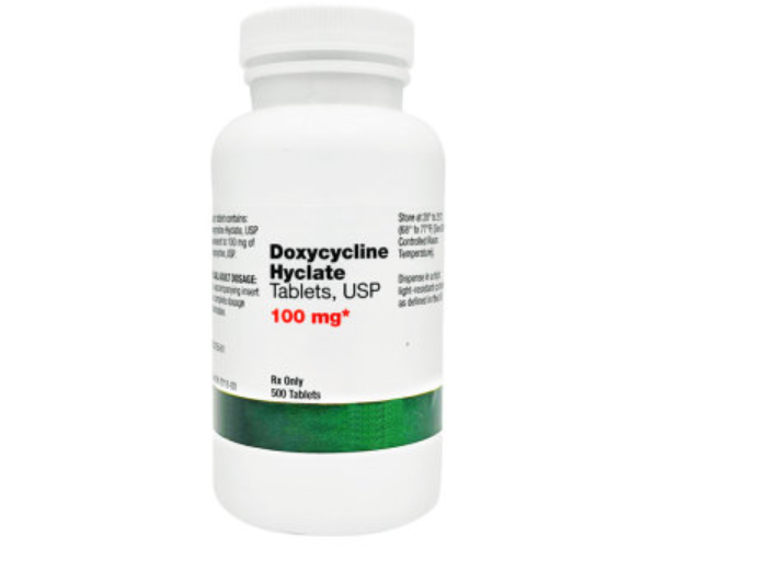 Doxycycline Hyclate Tablets, 100mg, 500ct