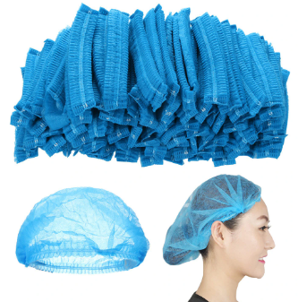 Hair cap (100 pcs) สีฟ้า