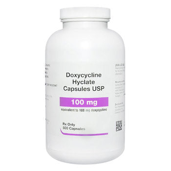 Doxycyclin 100 mg PO (500 caps)